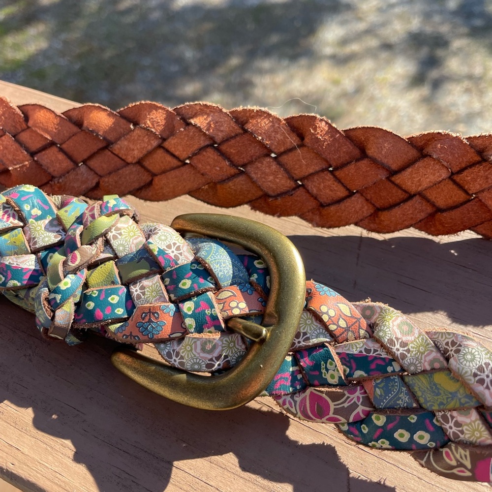 Fossil Braided Leather Belt